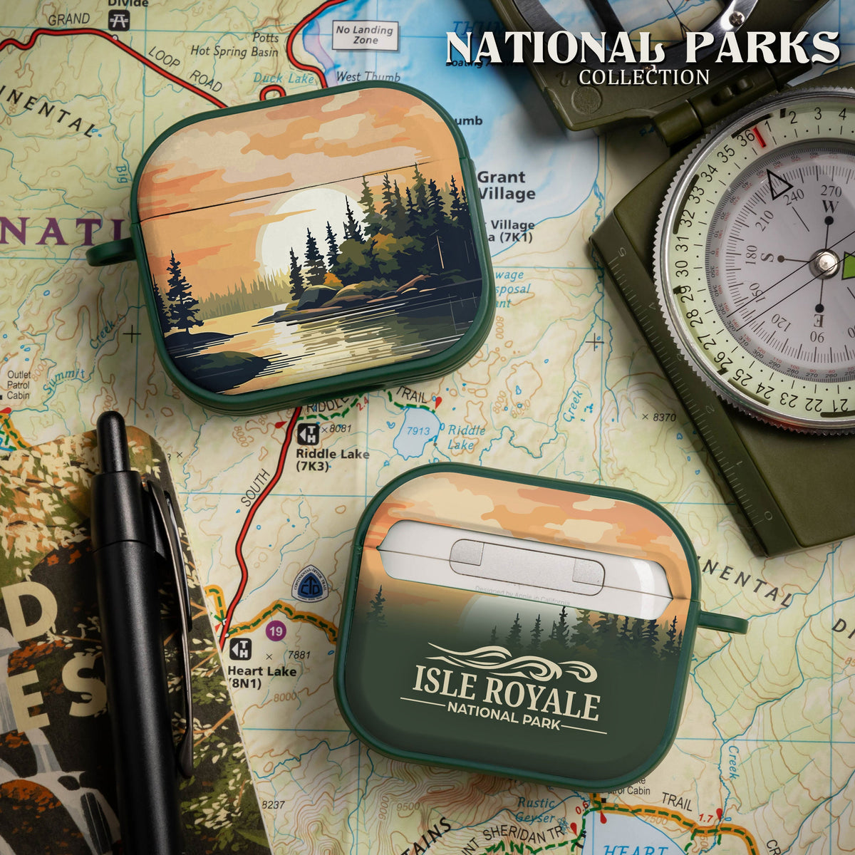 National Parks Isla Royale HDX Apple Airpods Gen 3 Case Cover
