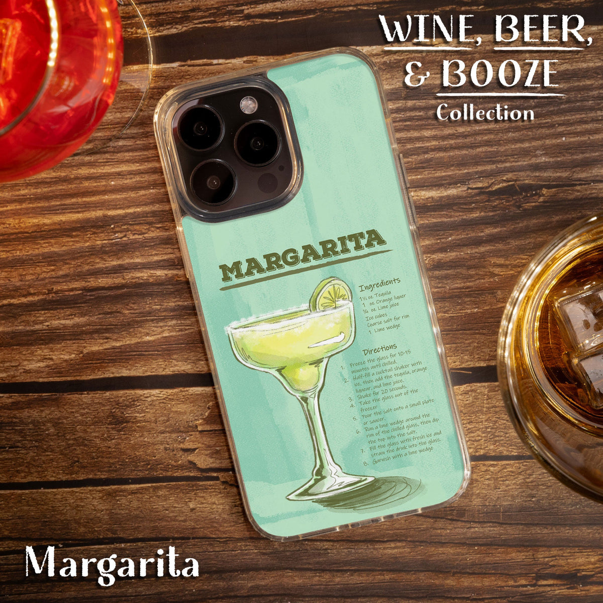 Wine, Beer, & Booze HD Apple iPhone 13 Series Mag-Safe Phone Case