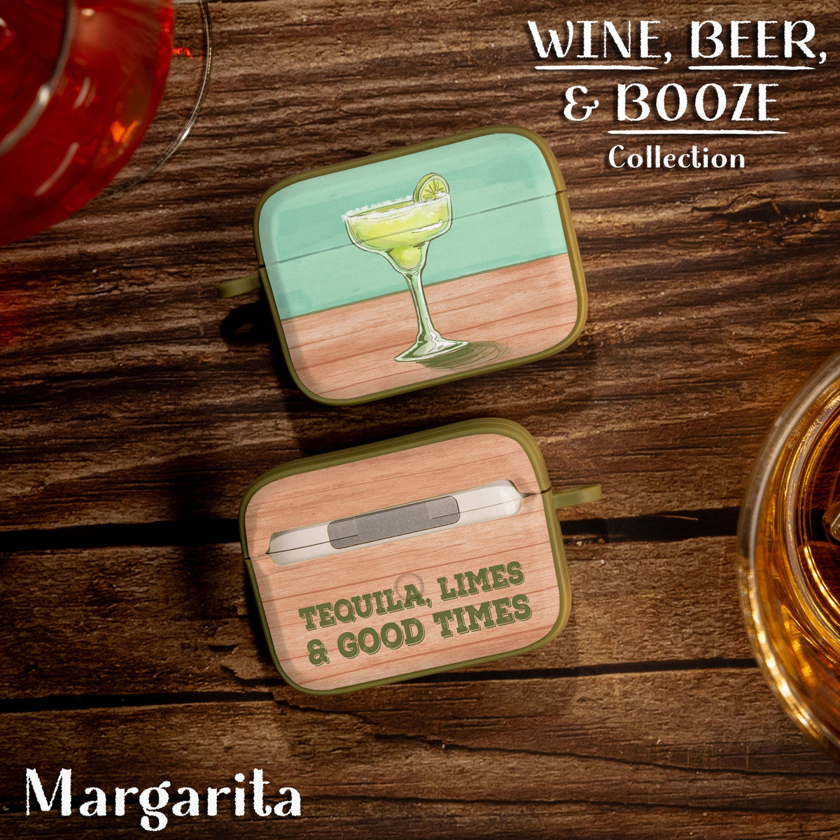 Wine, Beer, & Booze HDX Apple AirPods Pro 1 & 2 Case Cover