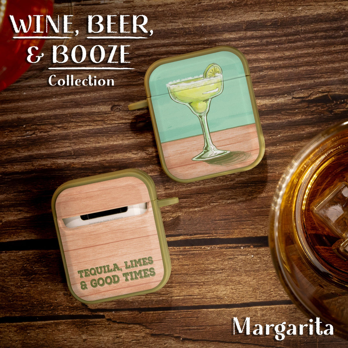 Wine, Beer, & Booze HDX Apple AirPods Gen 1 & 2 Case Cover