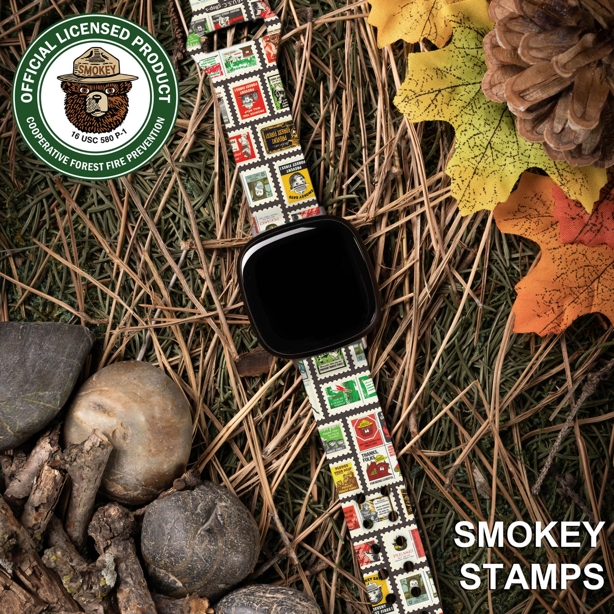 Smokey Bear Classic HD Fitbit Versa 3 & Sense Watch Band