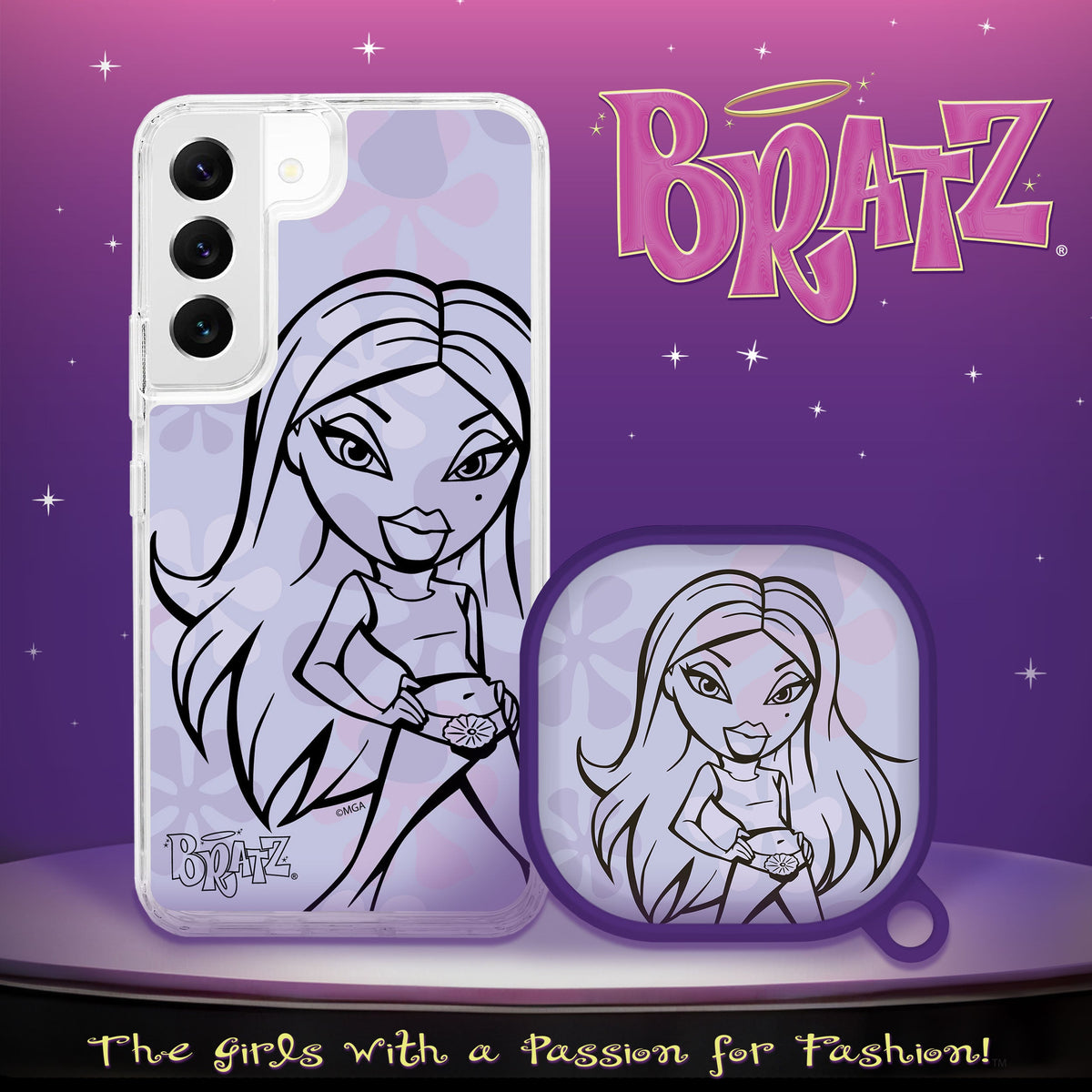 Bratz® Passion For Fashion HD Samsung Galaxy S22 Series and Buds Pro Combo Package