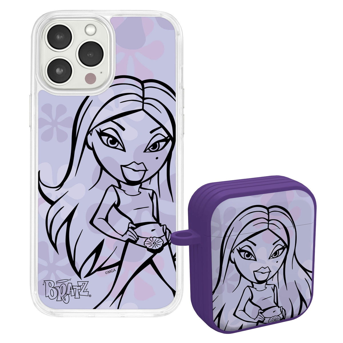 Bratz® Passion For Fashion HD Apple iPhone 12 Mag-Safe Phone Case and AirPods Gen 1 & 2 Combo Package