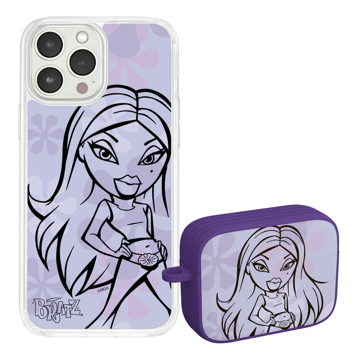 Bratz® Passion For Fashion HD Apple iPhone 15 Mag-Safe Phone Case and AirPods Pro Combo Package
