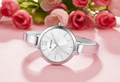 Women's Slim Bangle Silver Classic Minimalist Dress Watch