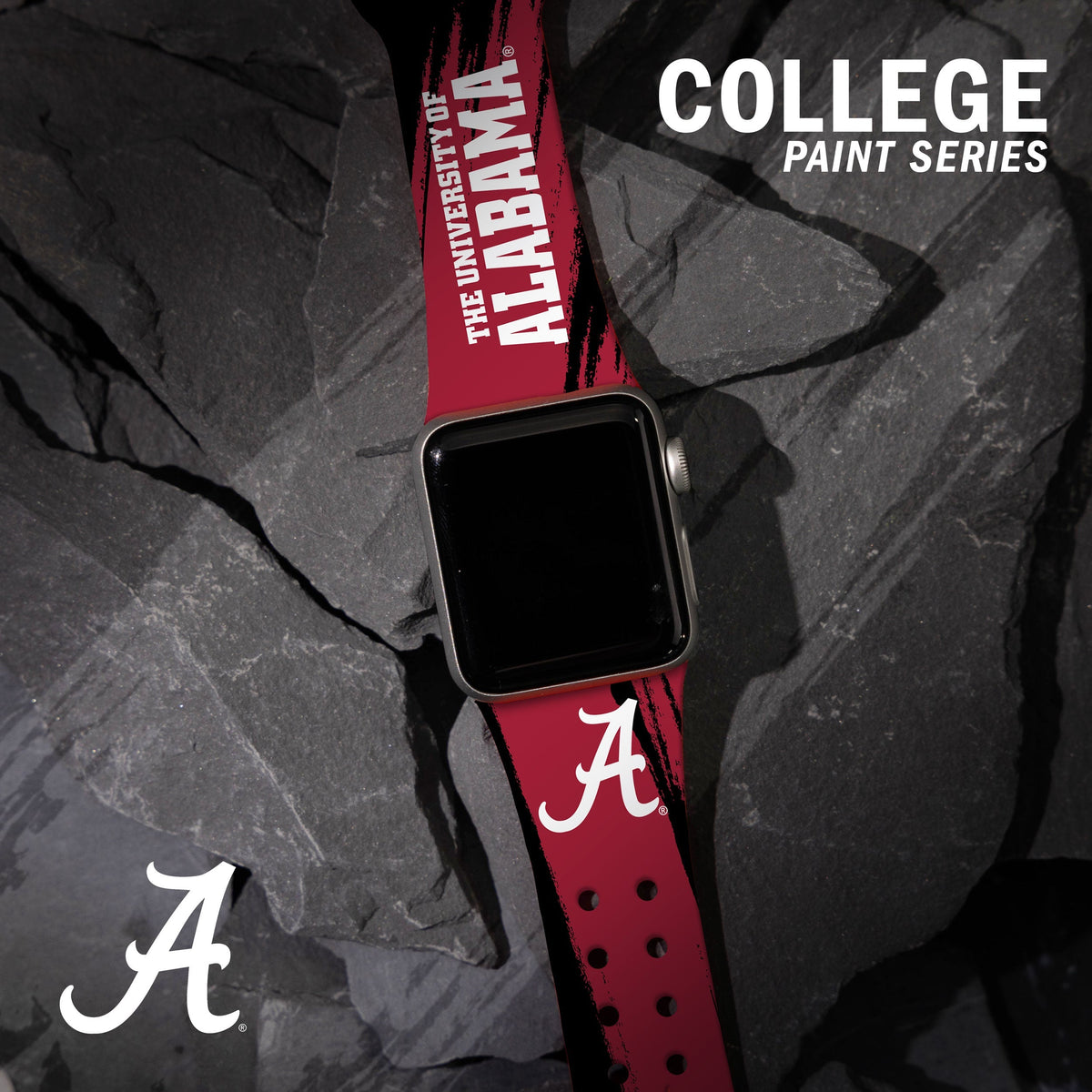 Alabama Crimson Tide HD Apple Watch Band