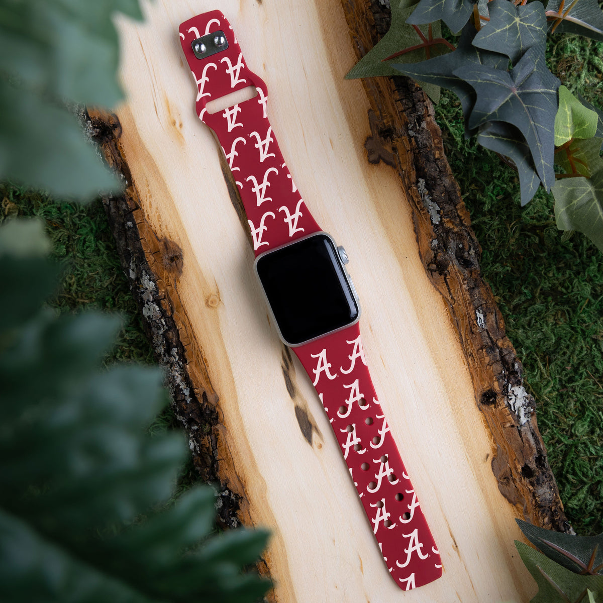 Alabama Crimson Tide HD Apple Watch Band