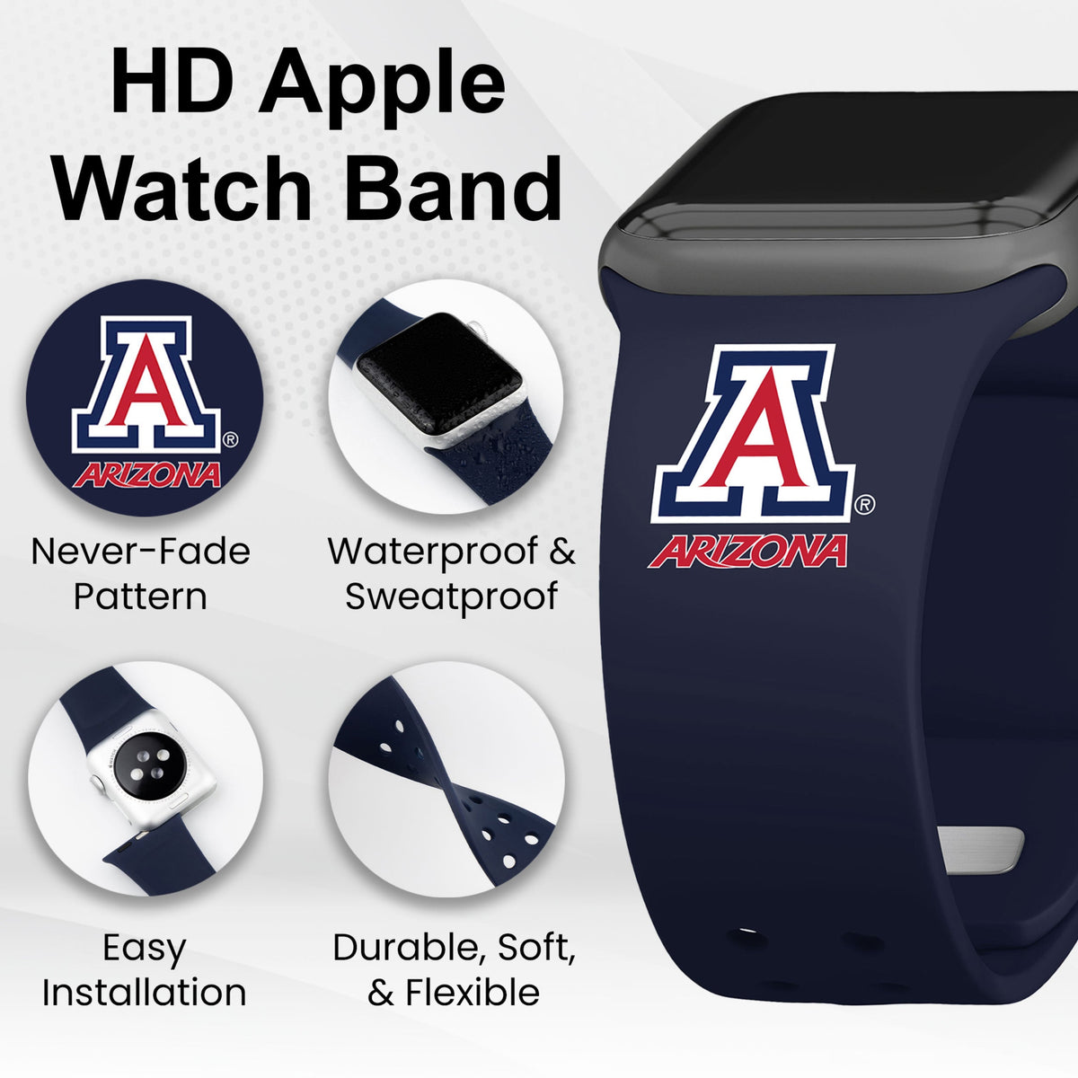 Arizona Wildcats HD Apple Watch Band