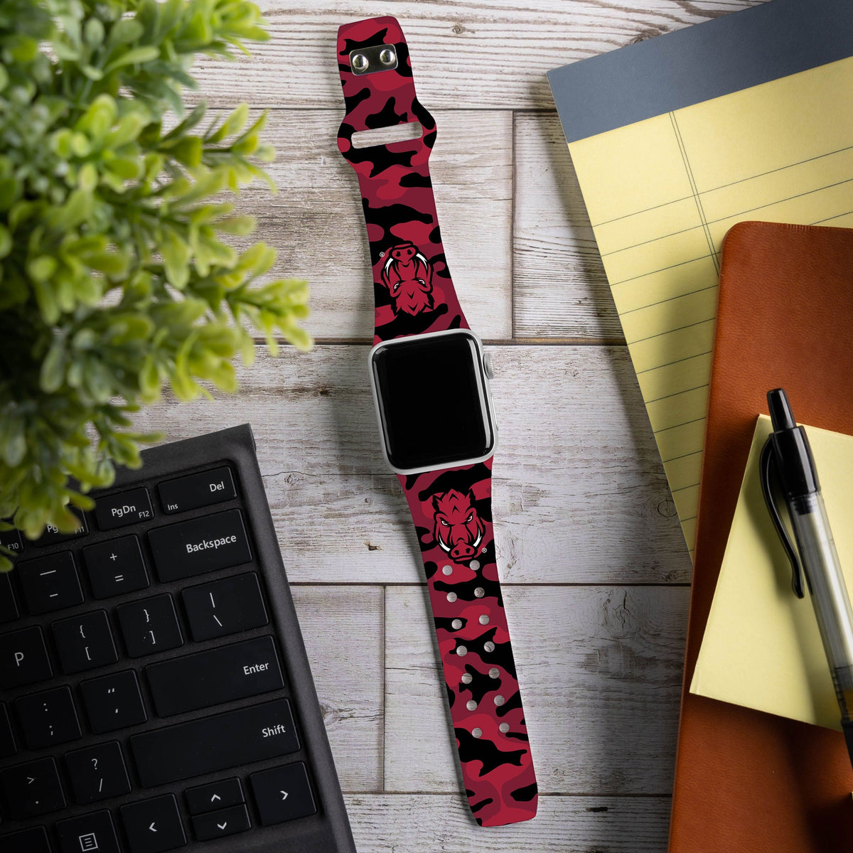 Arkansas Razorbacks HD Apple Watch Band