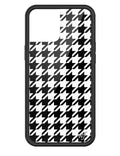 Houndstooth iPhone Case - Arleathercraft iPhone 12 Pro Max