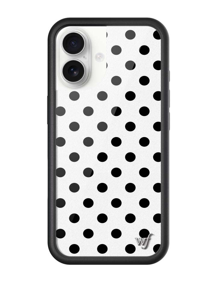 Polka Dot | White and Black iPhone Case