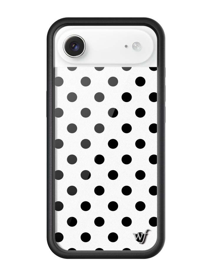 Polka Dot | White and Black iPhone Case
