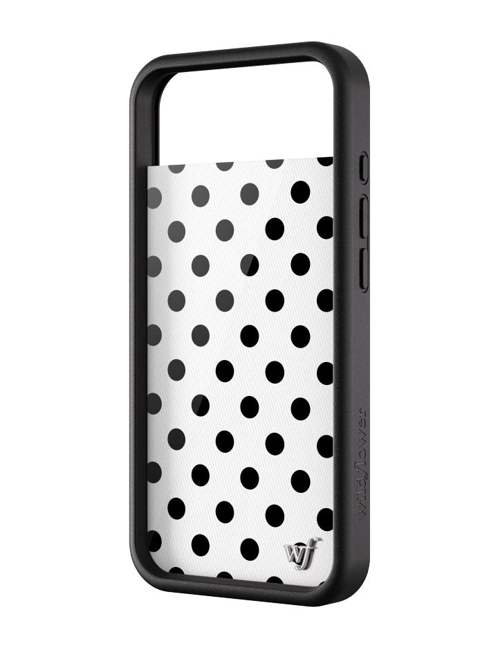 Polka Dot | White and Black iPhone Case