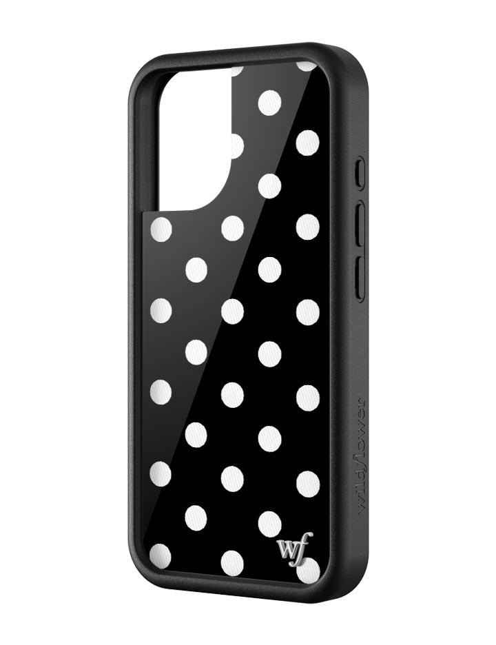 Polka Dot | Black and White iPhone Case