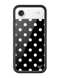 Polka Dot | Black and White iPhone Case - Arleathercraft iPhone Air