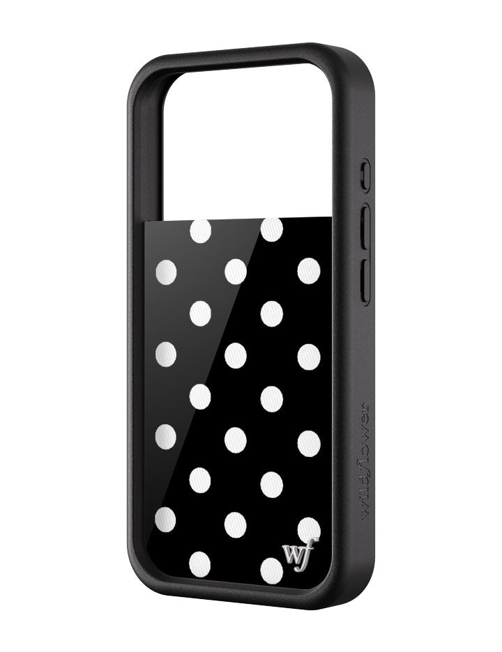 Polka Dot | Black and White iPhone Case