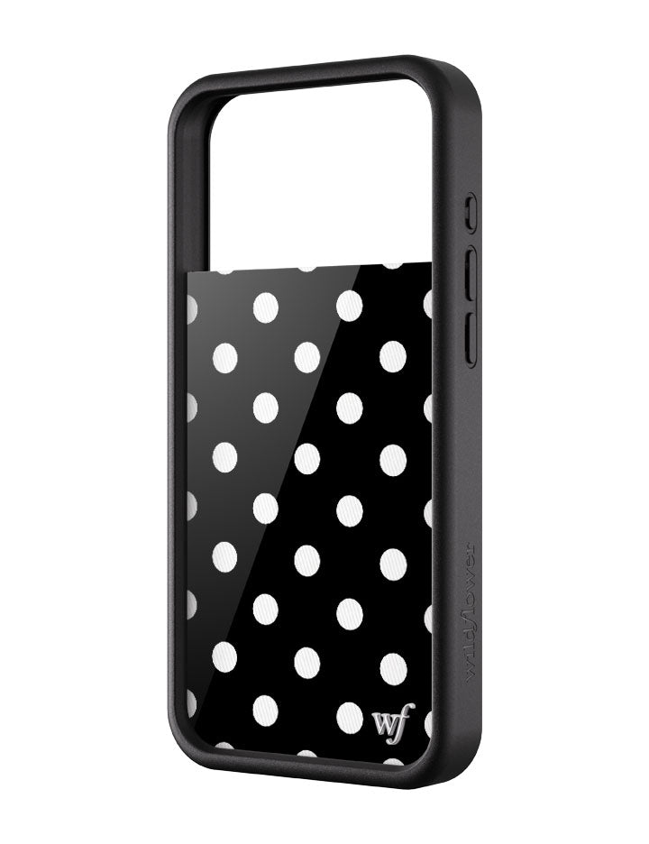 Polka Dot | Black and White iPhone Case