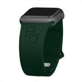 Baylor Bears Engraved Apple Watch Band - Arleathercraft Green / 38/40/41mm(42mm Series 10)