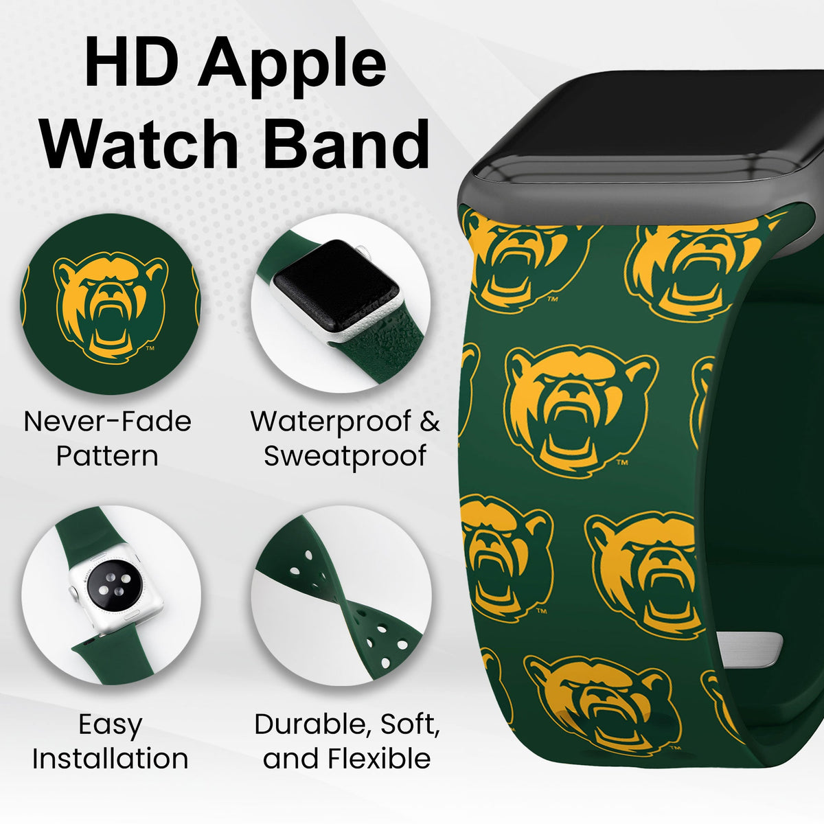 Baylor Bears HD Apple Watch Band