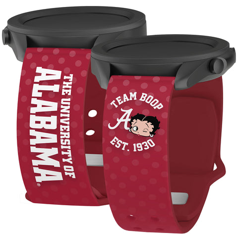Alabama Crimson Tide X Betty Boop HD  Watchband for Samsung, Garmin, Fossil, and More