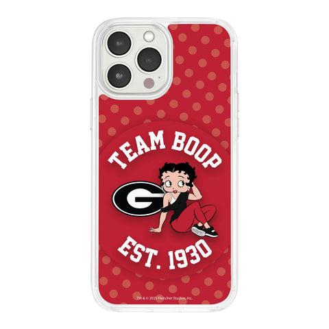 Georgia Bulldogs X Betty Boop HD Apple iPhone 14 Mag-Safe Phone Case