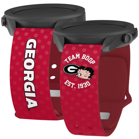 Georgia Bulldogs X Betty Boop HD  Watchband for Samsung, Garmin, Fossil, and More