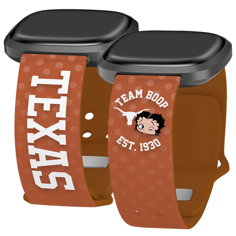 Texas Longhorns X Betty Boop HD Fitbit Versa 3 & Sense Watch Band