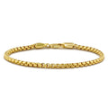Box Chain Bracelet, 3MM - 14K Gold