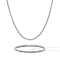 Box Chain Set - Sterling Silver