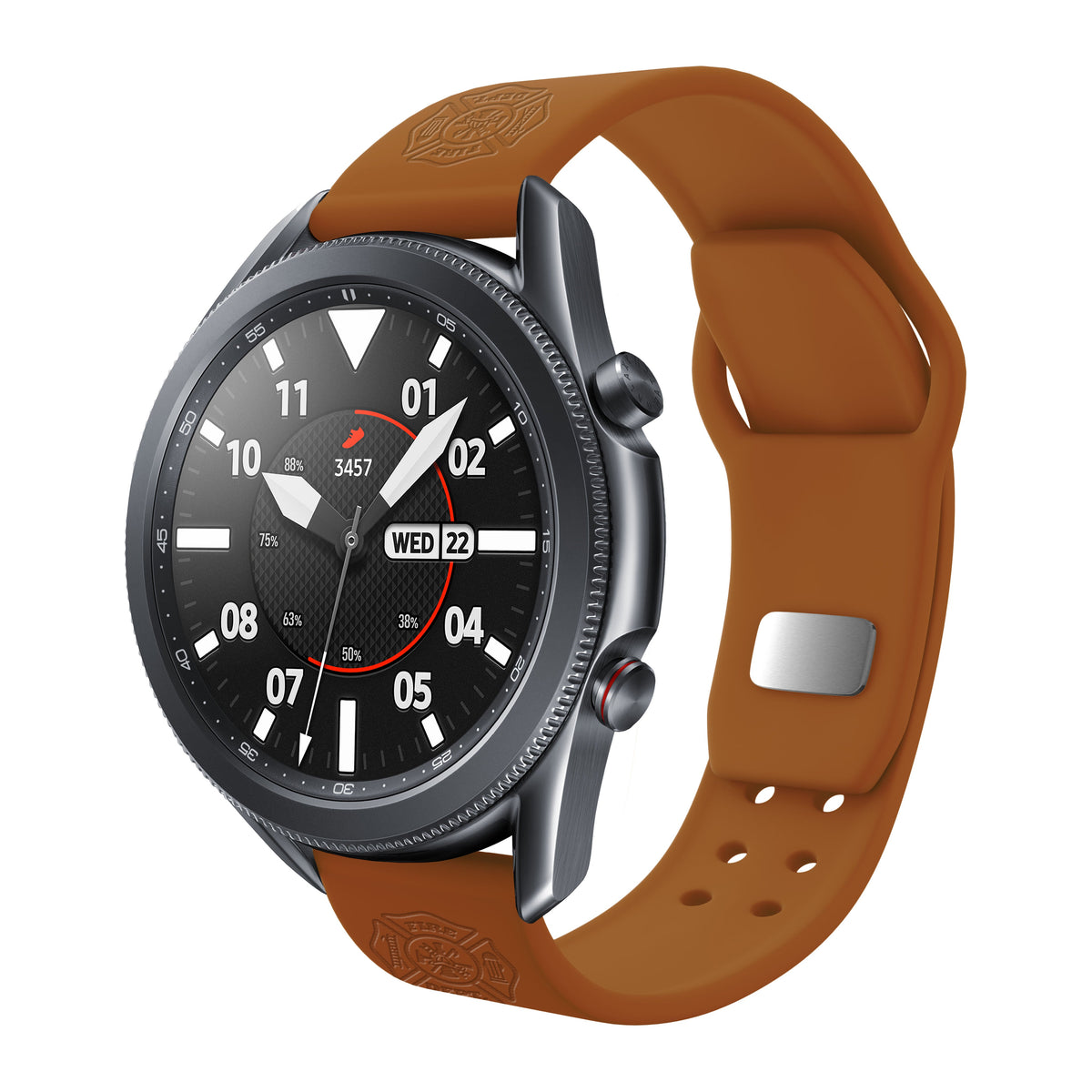 Firefighter First Responder  Watchband for Samsung, Garmin, Fossil, and More for Samsung, Garmin, Fossil, and More