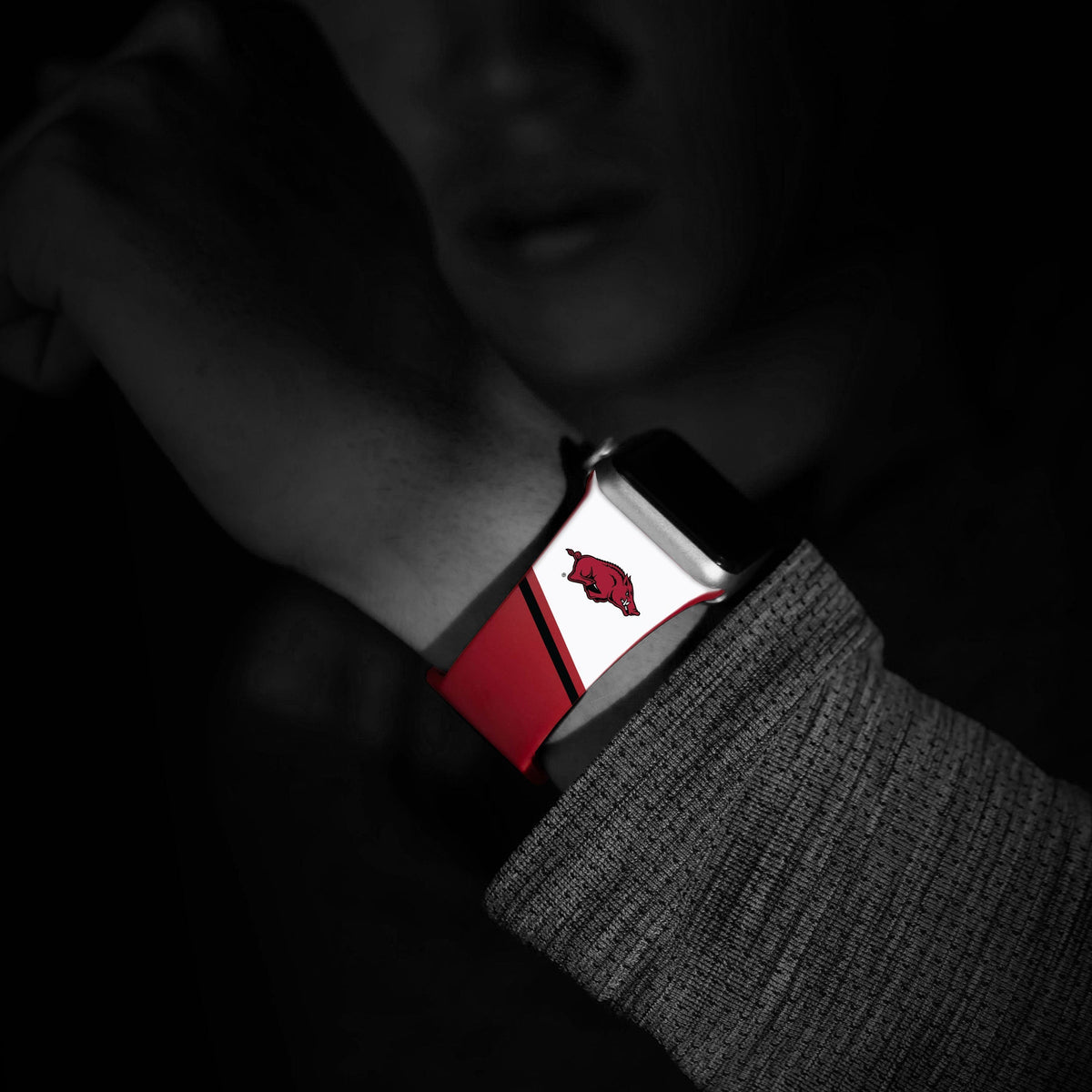 Arkansas Razorbacks HD Apple Watch Band