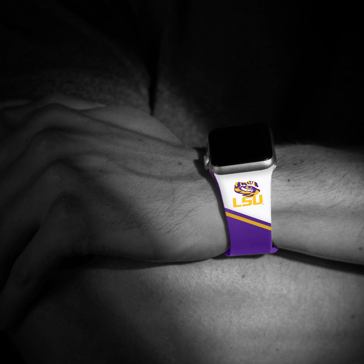 LSU Tigers HD Apple Watch Band