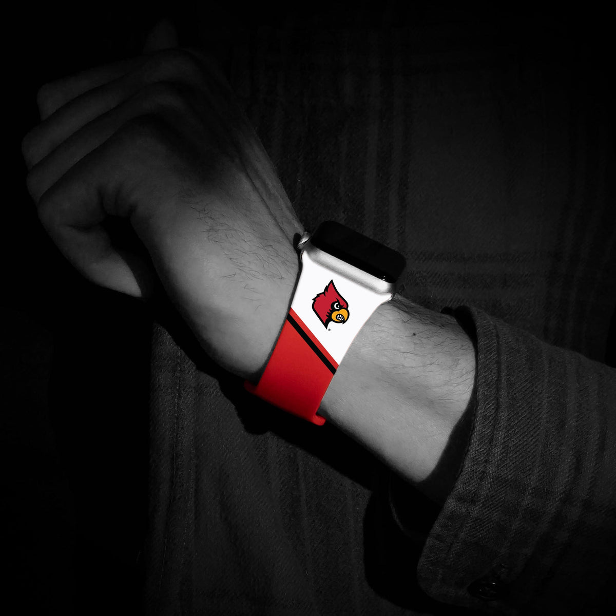 Louisville Cardinals HD Apple Watch Band