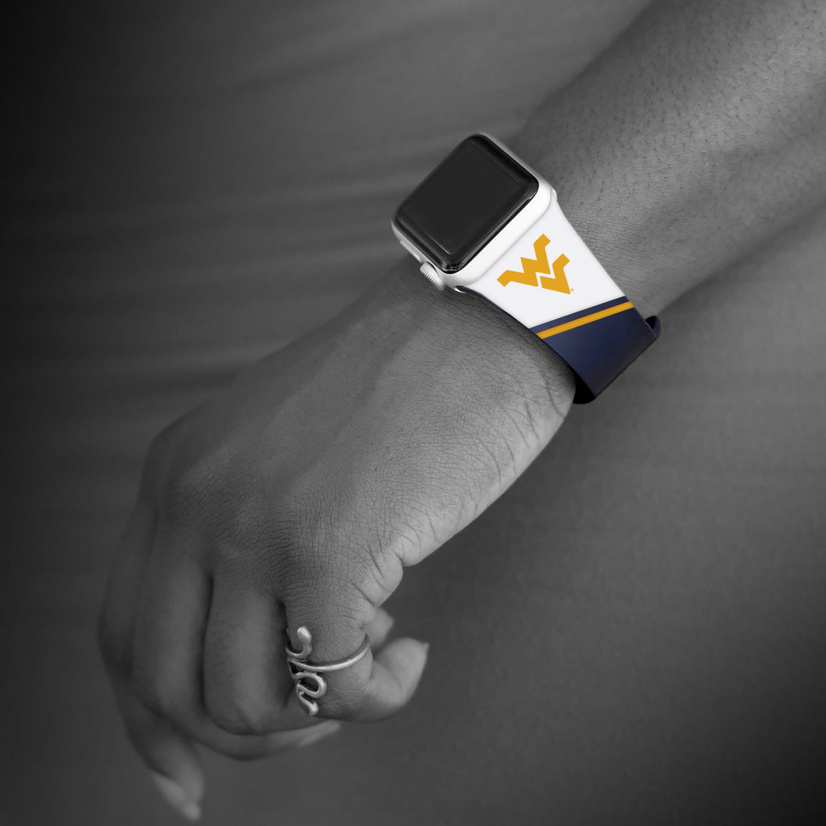 West Virginia Mountaineers HD Apple Watch Band