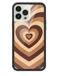 Latte Love | Brown iPhone Case - Arleathercraft iPhone 13 Pro Max