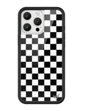 Checkers | Black iPhone Case - Arleathercraft iPhone 16 Pro Max