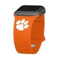 Clemson Tigers Apple Watch Band - Arleathercraft Orange / 38/40/41mm(42mm Series 10)