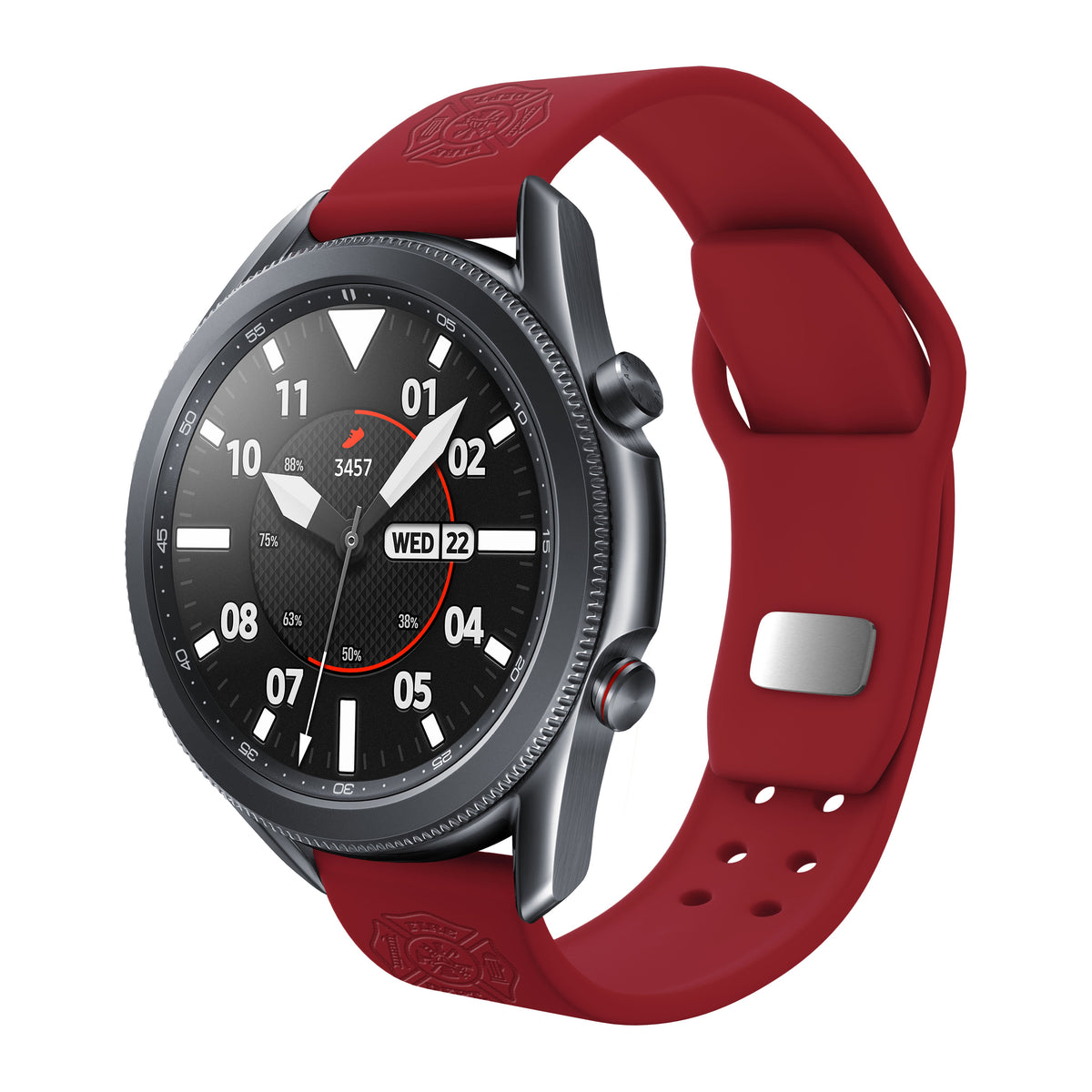 Firefighter First Responder  Watchband for Samsung, Garmin, Fossil, and More for Samsung, Garmin, Fossil, and More