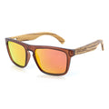 Flash Zebrawood Reflective Wooden Sunglasses | Joycoast