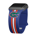 Florida Gators HD Apple Watch Band - Arleathercraft Stripes / 38/40/41mm(42mm Series 10) / Short