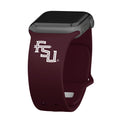 Florida State Seminoles Apple Watch Band - Arleathercraft Maroon / 42/44/45/49mm(46mm Series 10)