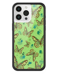 Butterfly | Sage iPhone Case - Arleathercraft iPhone 15 Pro Max