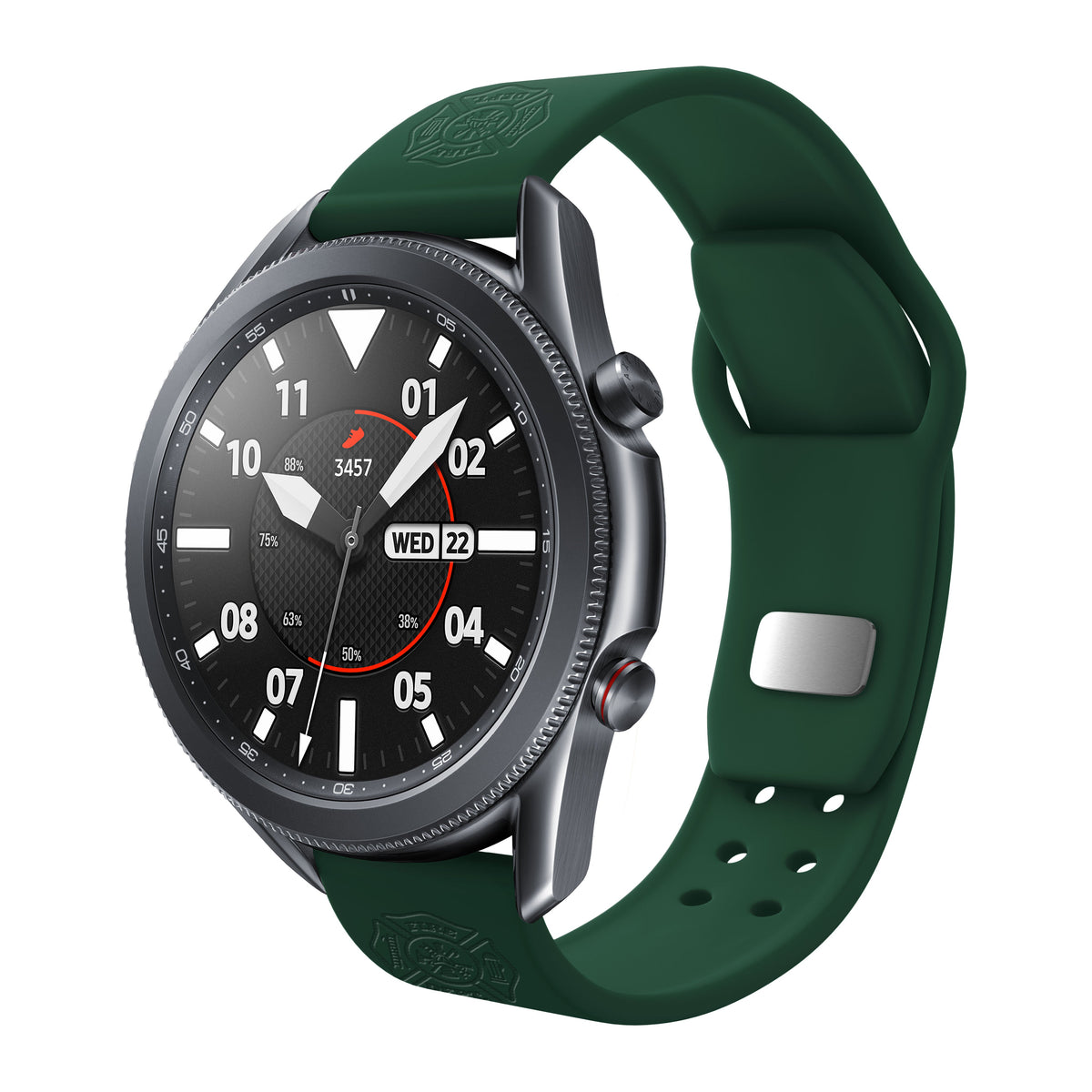 Firefighter First Responder  Watchband for Samsung, Garmin, Fossil, and More for Samsung, Garmin, Fossil, and More