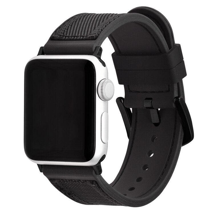 Silicone + Nylon Apple Watch Band