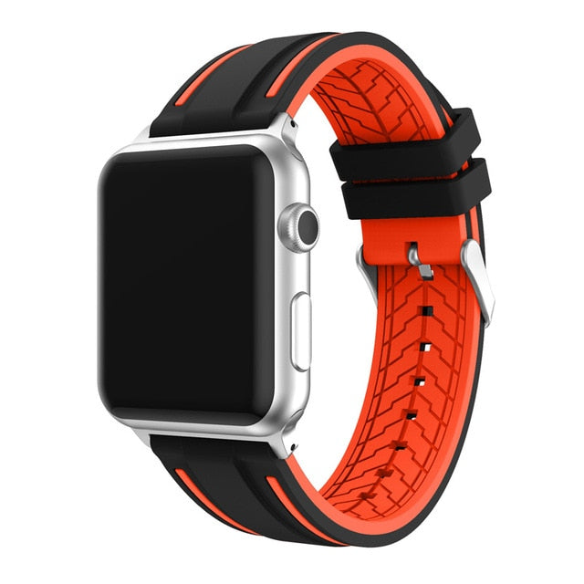 Bracelet sport en silicone souple pour Apple Watch