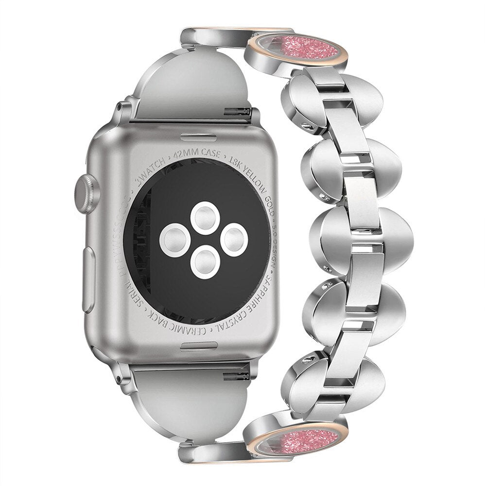 Apple Watch Stainless Steel Diamond Band Strap