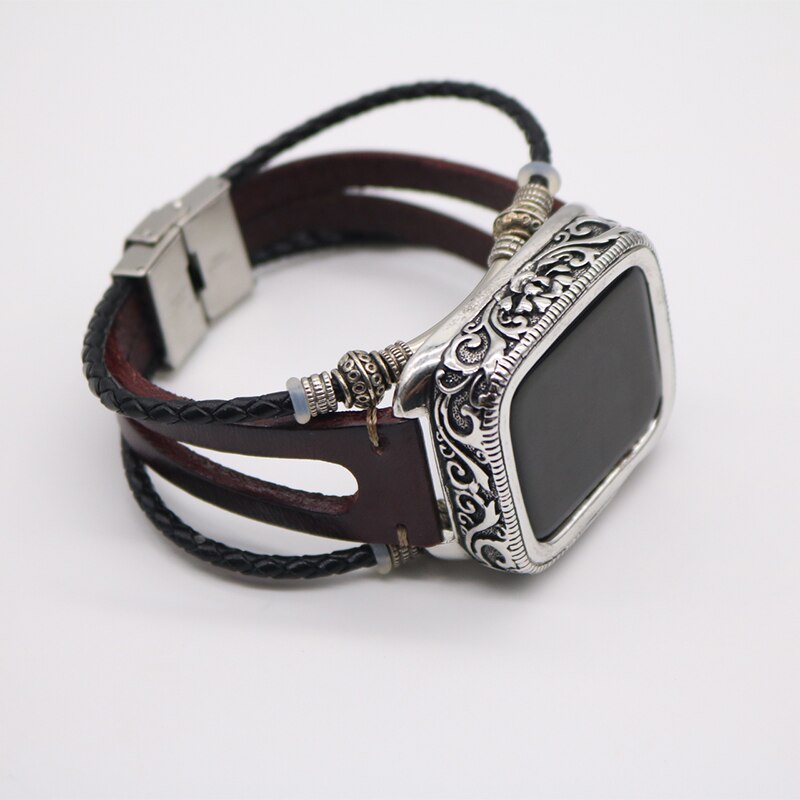 Handmade Beads Real Leather Bracelet