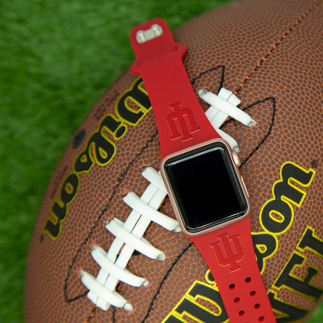 Indiana Hoosiers Engraved Apple Watch Band