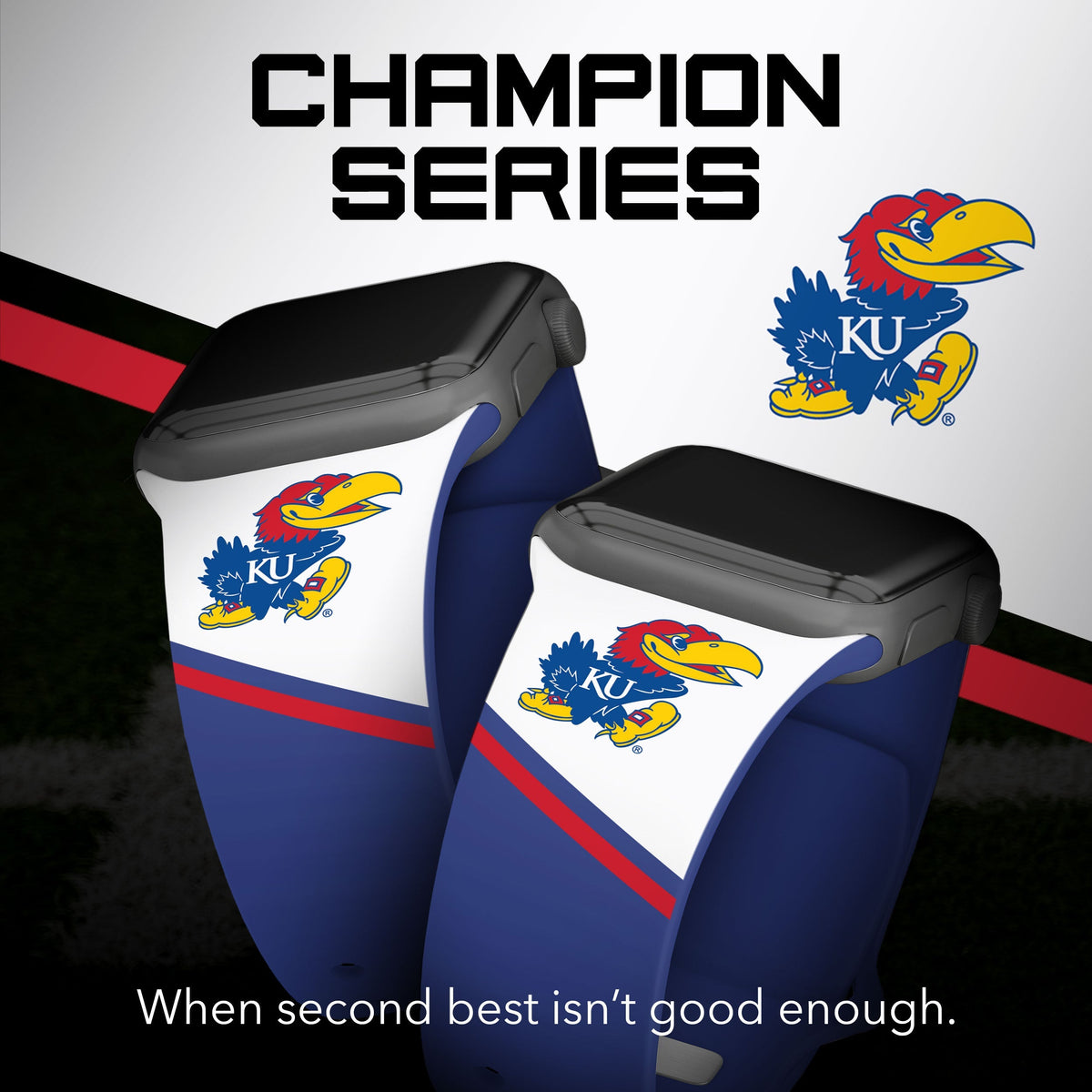 Kansas Jayhawks HD Apple Watch Band