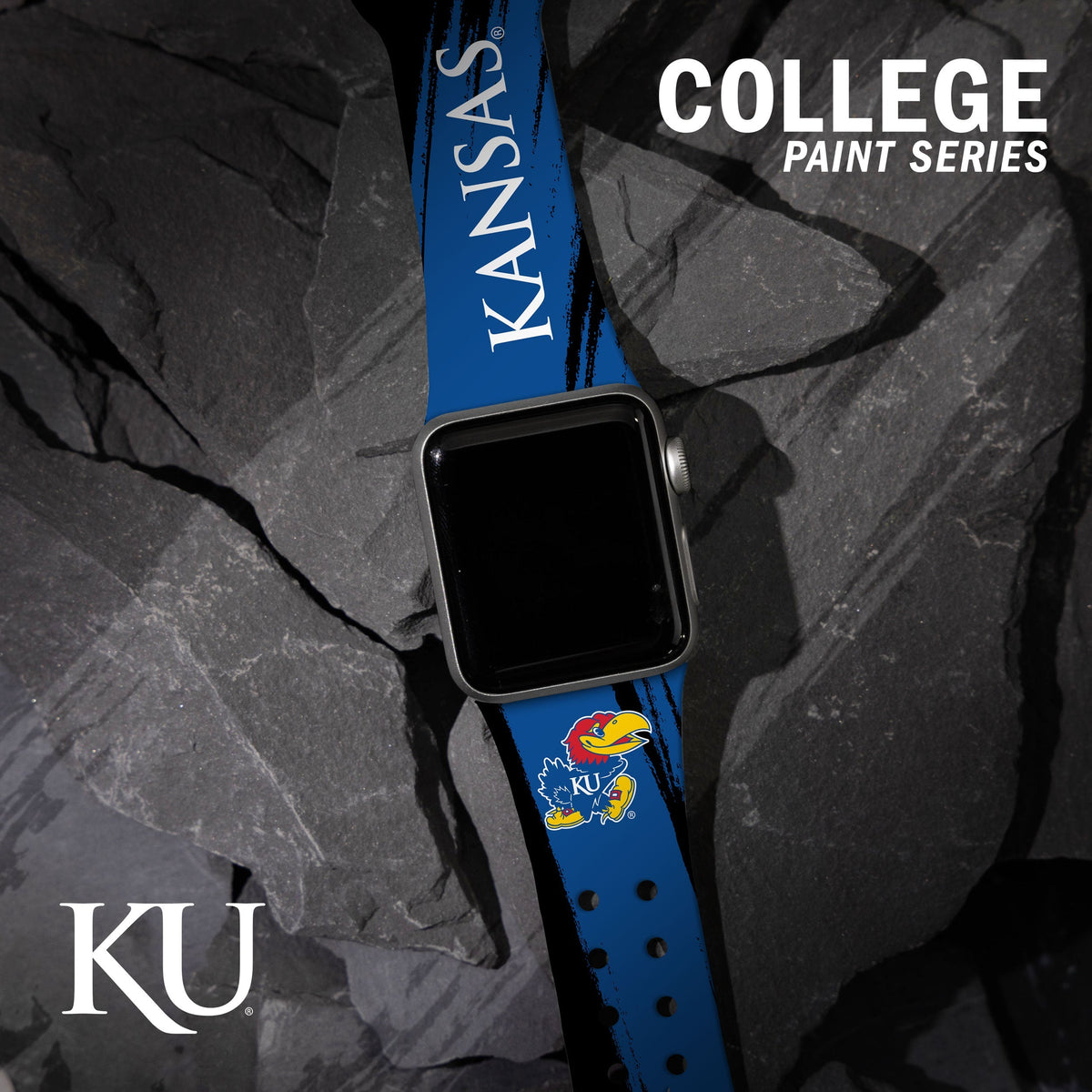 Kansas Jayhawks HD Apple Watch Band